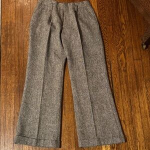 Chadwicks Women's Black and White, Wool Blend Trousers, Size 6P, EUC